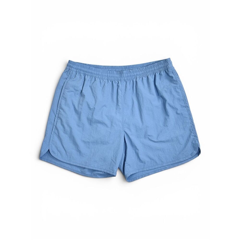 Theory Track Swim Blue Crinkle Swim Trunks Shorts L NWT Coastal Yatch Club